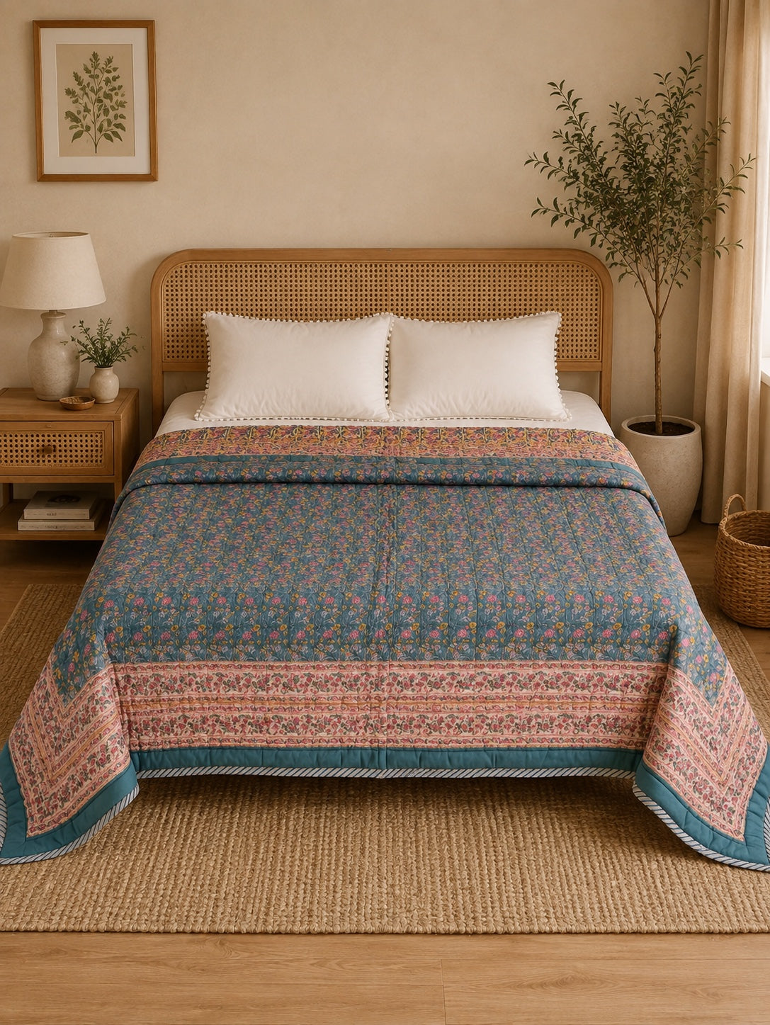 Hand Block Print Quilts