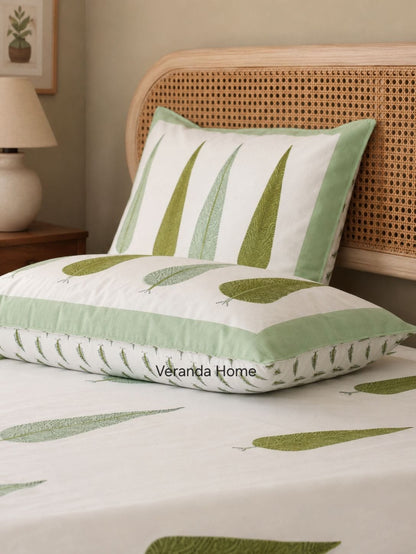 Floral Cotton Bedsheet with Pillow Cases