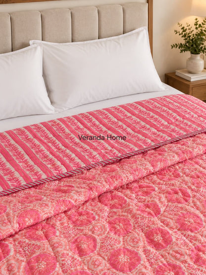 Hand block print quilts