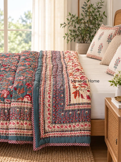 Hand block print quilts