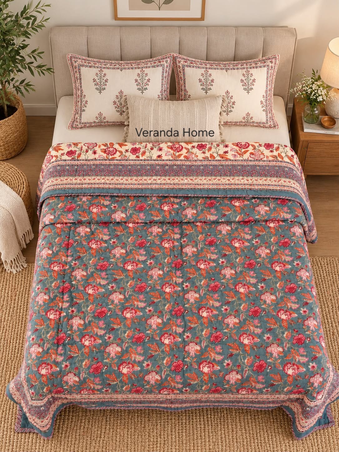 Hand block print quilts