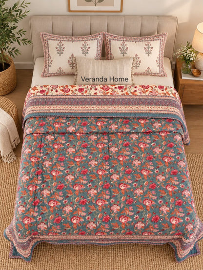 Hand block print quilts