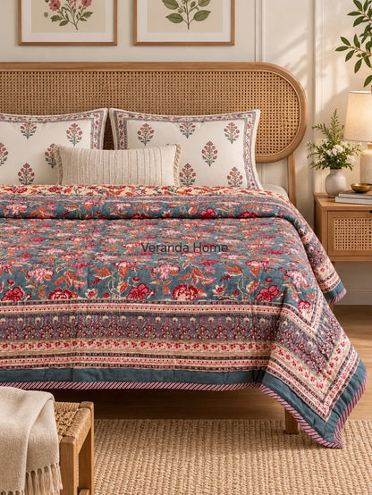 Hand block print quilts
