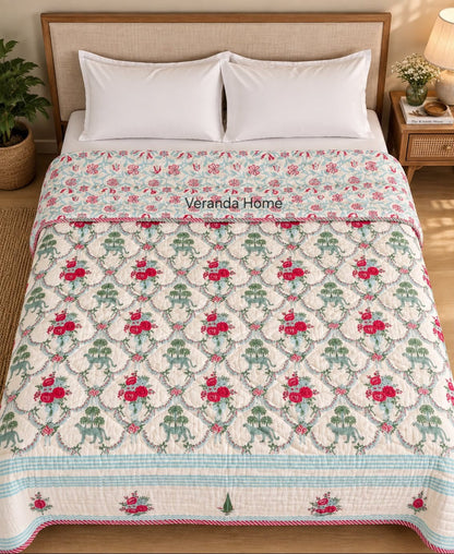 Hand block print quilts