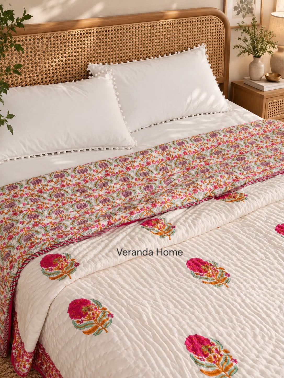 Hand block print quilts