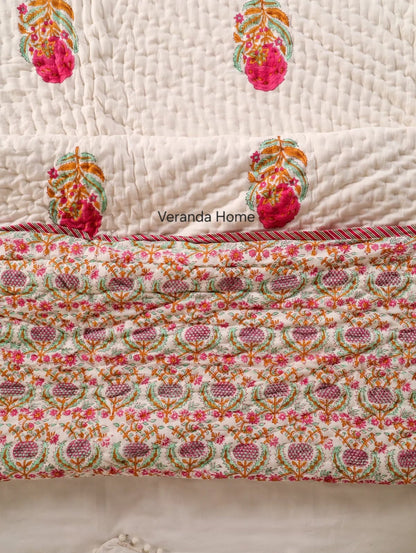 Hand block print quilts