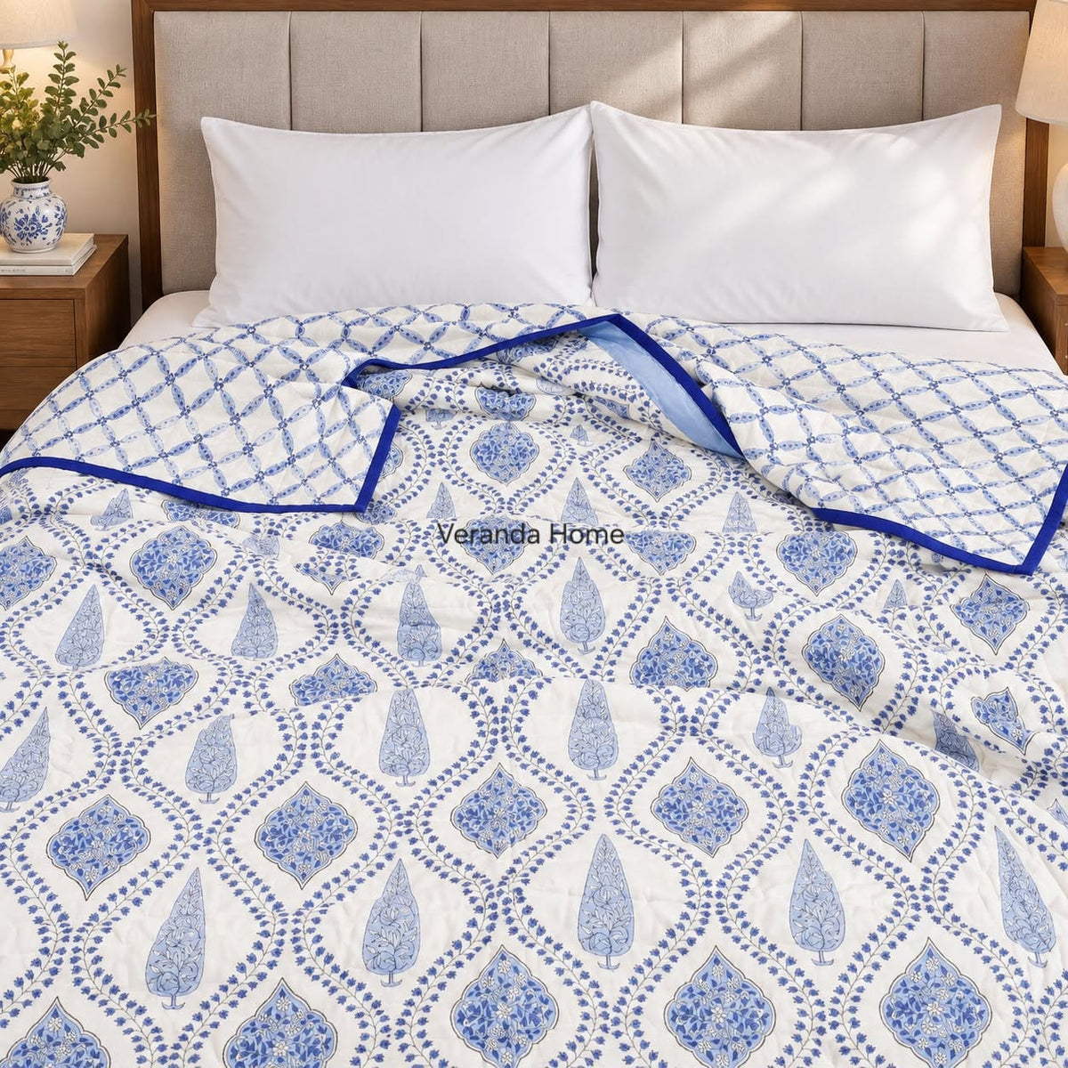 Hand block print quilts